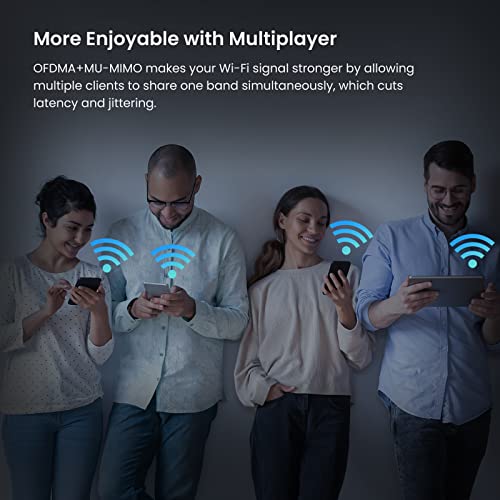 Image of Tenda WiFi 6 Gaming Router, AX3000 Dual Band Gigabit Wireless Router for Home, Long Range Coverage with 5 * 6dBi High-Gain Antennas, High Speed Router with 4 Gigabit Ports, Support WPA3 (RX12Pro)