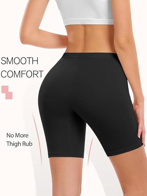 Image of TEXTREE Women's Cotton Boy Shorts Underwear Anti Chafing Soft Biker Short Plus Boy Shorts Panties Multicolor (Pack of 4)