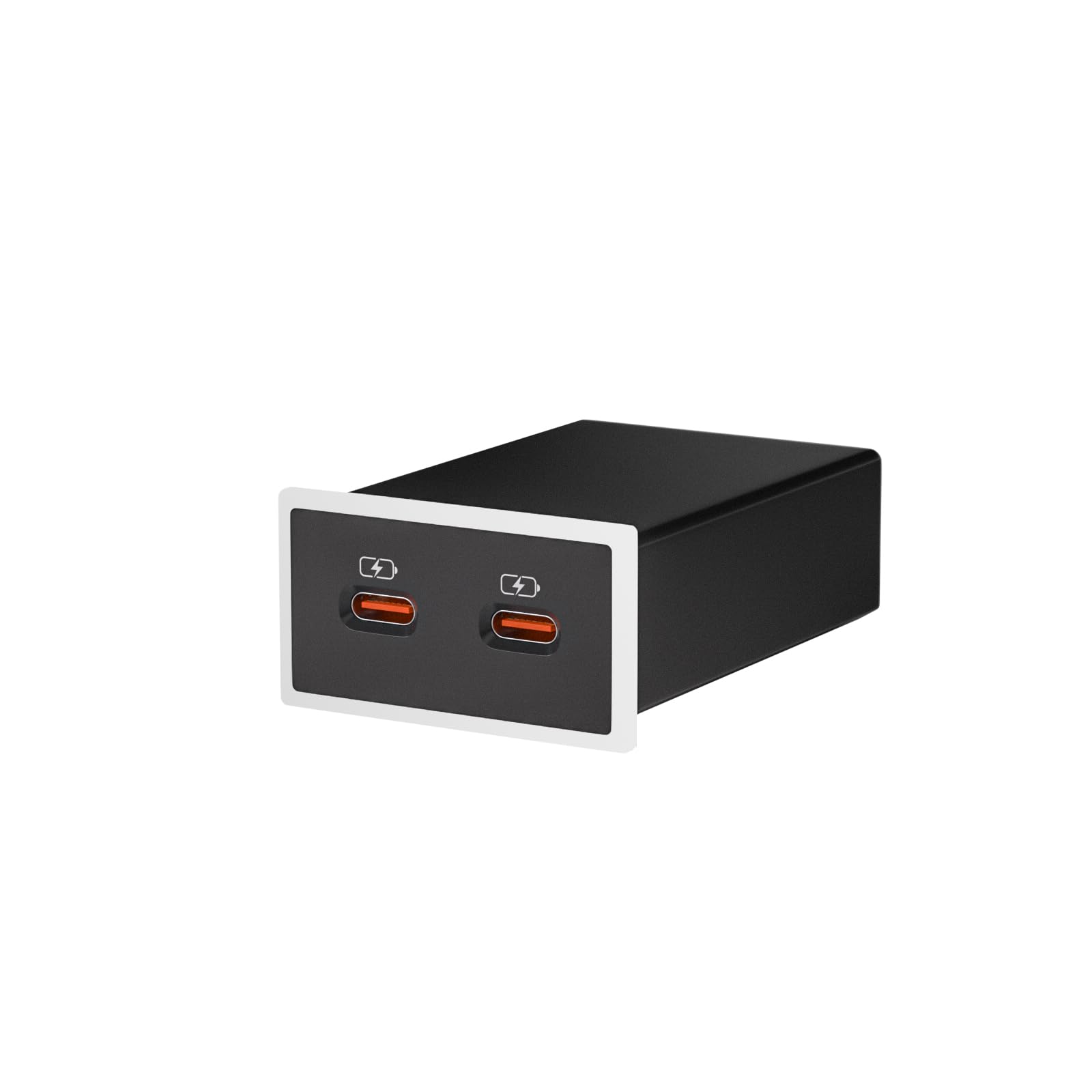 Cargador de coche para Toyota USB C de doble puerto PD 3.0 tipo C, carga rápida con espectáculo de luz LED, reemplazo del cargador original de coche de carga rápida (blanco)