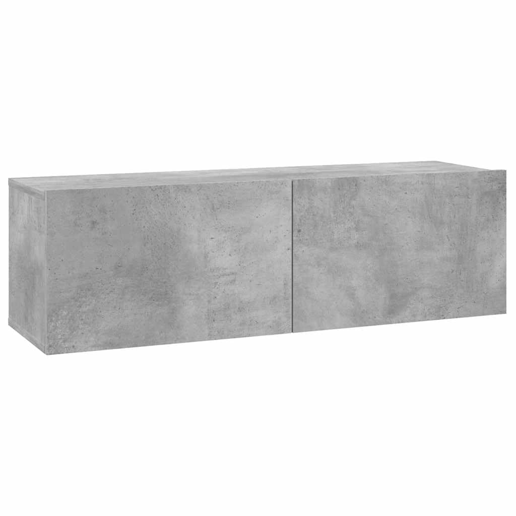 vidaXL TV Cabinet Concrete Grey 100x30x30 cm Engineered Wood — image 1
