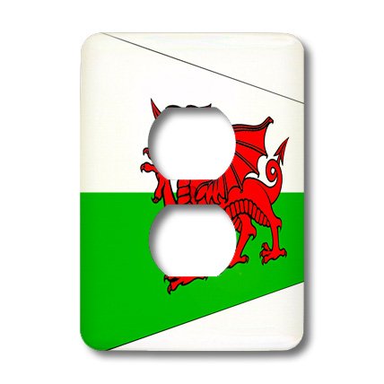 Drapeau du Pays de Galles contemporain pour interrupteur de salon ou chambre