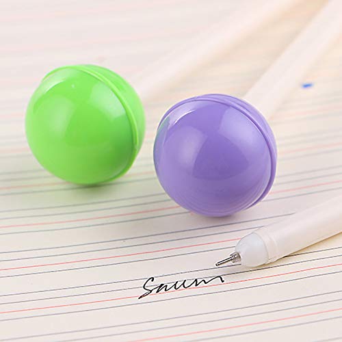Bolígrafos gel lollipop multicolor 6 piezas miniatura 2