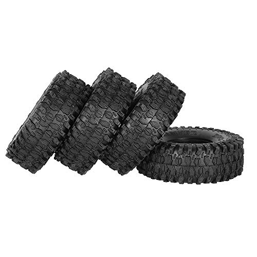 4Pcs Austar Ax-5020 1.9 Inch 120Mm Crawler Rc Tires - Ultra Soft Rock Crawler Tires Foam Insert For Rc Car 1/10 Axial Scx10 90047 D90 D110 Tf2 Tamiya Cc01 Trx-4 Traxxas Redcat Scx10 Axial Rc4Wd #TOP2