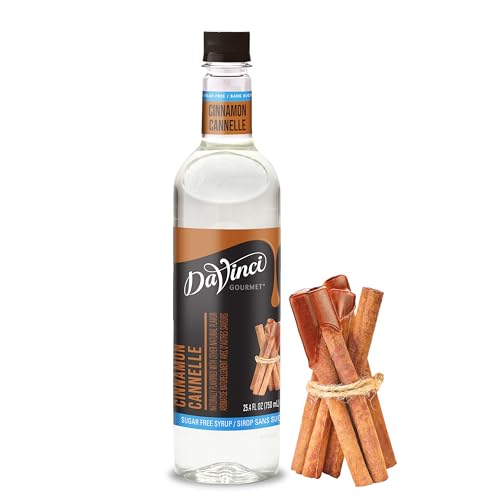 Image of DaVinci Gourmet Sugar-Free Cinnamon Syrup, 25.4 Fluid Ounces (Pack of 1)