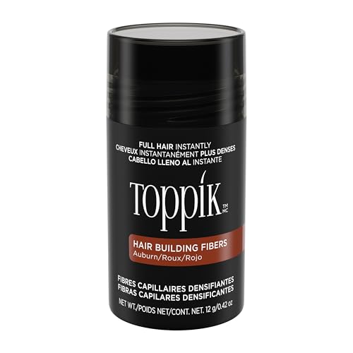 Toppik Hair Building Fibers, Fill In Fine or Thinning Hair Instantly Thicker, Fuller Looking Hair 9 Shades,4 size options