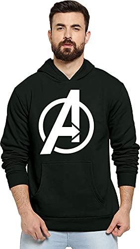 ABSOLUTE DEFENSE Avenger Printed Cotton Hooded Sweatshirt Hoodie for Men and Women
