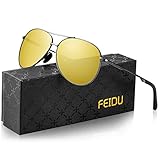 Night Driving Glasses Mens Glasses - FEIDU Night Vision Glasses for Driving FD9002