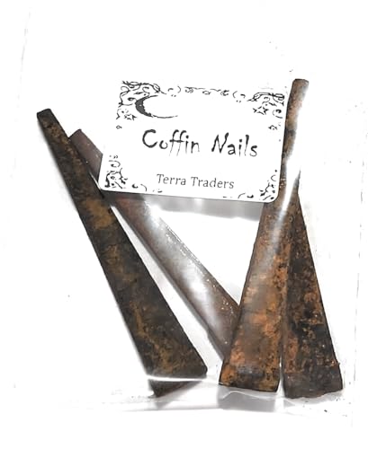 Rusty Coffin Nails (4) | Hoodoo Conjure Witchcraft Wicca miniatura 2