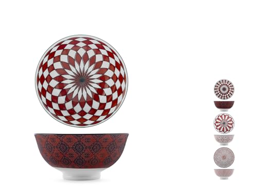 H&H By Bruno Barbieri Set 6 Poke Bowl Nomad In Porcellana Cm 12