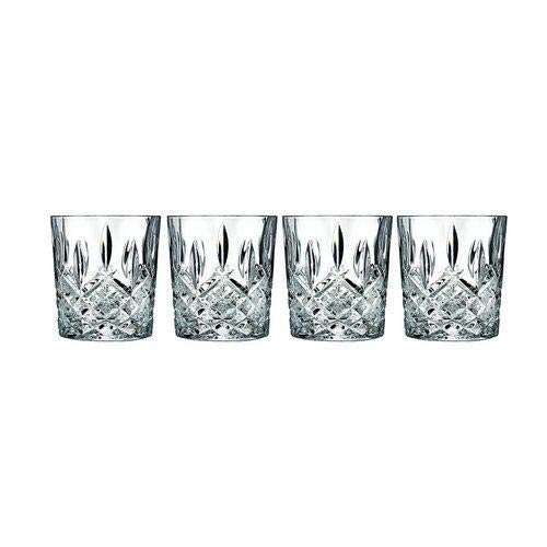 Whiskey Glasses,Set of 4 Classic Scotch Clear,Old Fashioned Bourbon Drinking Cups