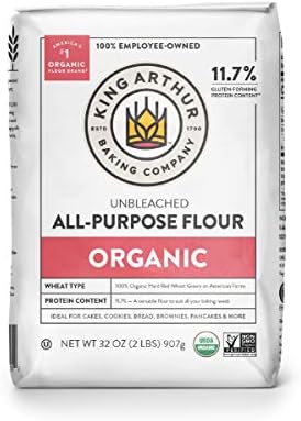 King Arthur Flour, Organic All Purpose Flour, 32 oz