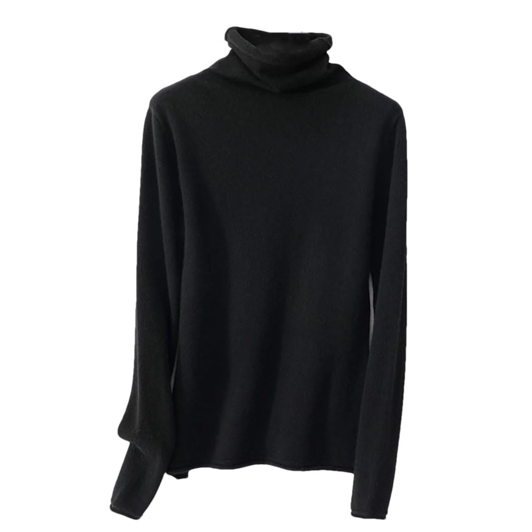 Vogrtcc Suéter De Cuello Alto De Cachemira para Mujer Otoño Invierno Jersey De Cuello Alto Suéteres