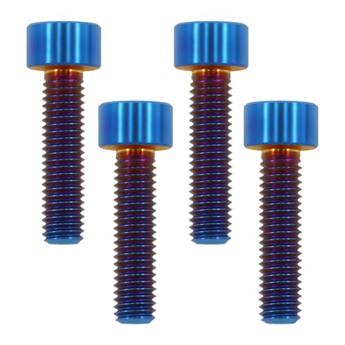 Image of M5x20 Titanium Bolts Socket Head Cap Screw, Burnt Blue, 4PC