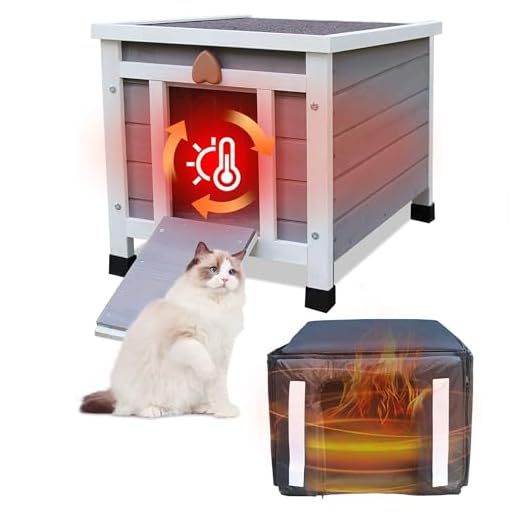Insulated Outdoor Cat House for Winter