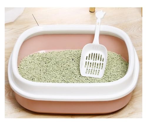 Caja para arena de gato pequeña abierta con pala gris miniatura 5
