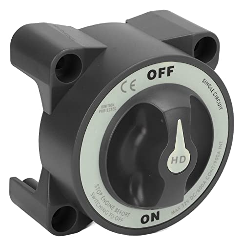600A Master Battery Power Cut Disconnect Switch Isolator Single Circuit ON OFF IP66 3 Studs for RV Boat