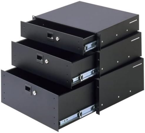 Adam Hall 87402 Rack Drawer 2 U Steel 39 cm Deep