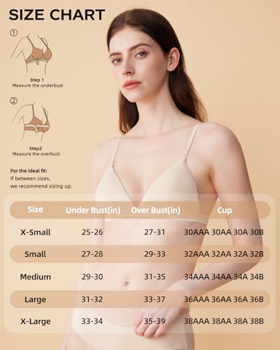 Pima Cotton Modal Bralette for Small Chest - Wireless Bra AAA/AA/A/B Cup Soft Triangle Bra for Petite Women 16-404