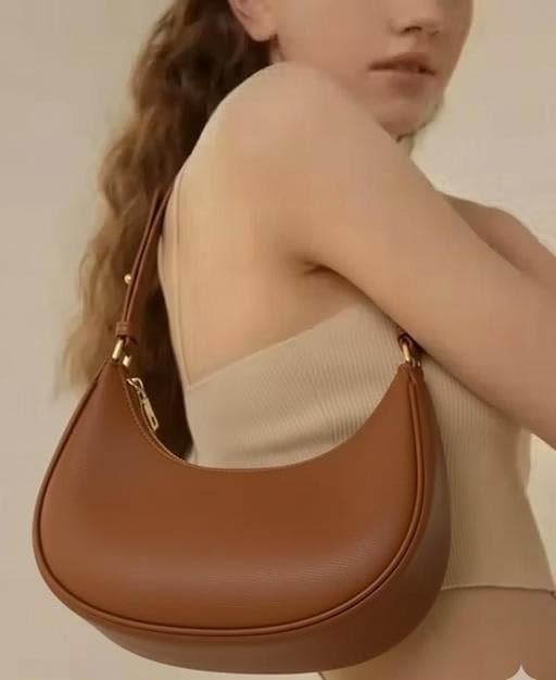 Image of Self Design PU Handbag for Women Ladies Casual Travel Shopping Office Shoulder Carry Bag