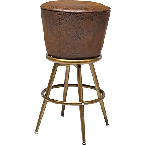 Kare Design Sgabello da Bar: Look vintage con struttura in acciaio antico
