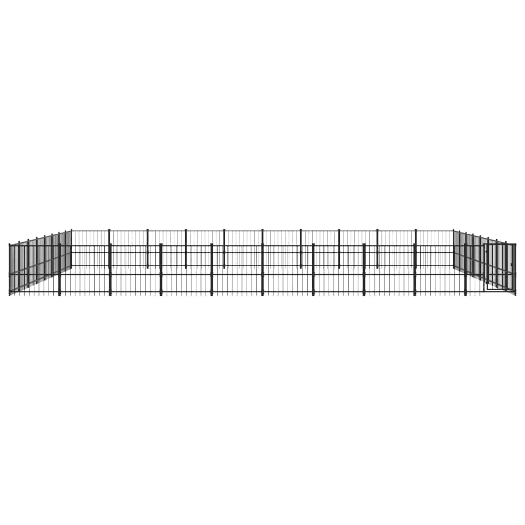 Forniture per cani Cuccia per cani da esterno in acciaio 75,27 m Animali e forniture per animali domestici