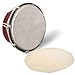 HANABASS Goat Skin Drum Head for African Djembe Tear Resistant Replacement Skin Unique Acoustic Properties for Percussion Instruments for Djembe Repair and Musical