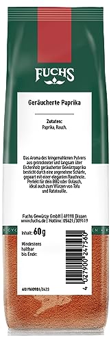 Fuchs Gewürze - Paprika geräuchert im recyclebaren Nachfüllbeutel - 60 g