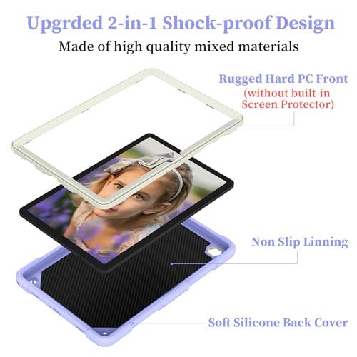 Image of HOGENL Cover for Samsung Galaxy Tab A9+ Plus Case for Kids Girl, Galaxy Tab A9+ 11 inch 2023 Released with Butterfly Stand Shoulder Strap Shockproof Full Body Protective