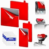 4-Pack Double-Sided Adhesive Pads for Dash Cam Mount – Heat-Resistant High-Bond Replacement Tape – 2 Square & 2 Rectangular Pads for Windshield and Dashboard – Includes Adhesion Promoter