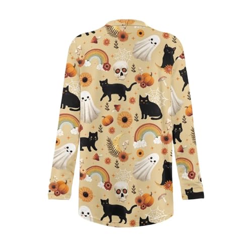 Image of Women's Lightweight Cardigans with Pockets Trendy Long Sleeve Open Front Cardigan Casual Tops Jackets Fall Oufits S-2XL