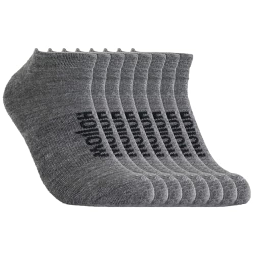 Alpaca No Show Socks for Men and Women, 4 Pack, Moisture Wicking Alpaca Socks for Hiking, Running, Outdoors, Any Season No Show Sock, Temperature Regulating, Light Compression, Large, Grey