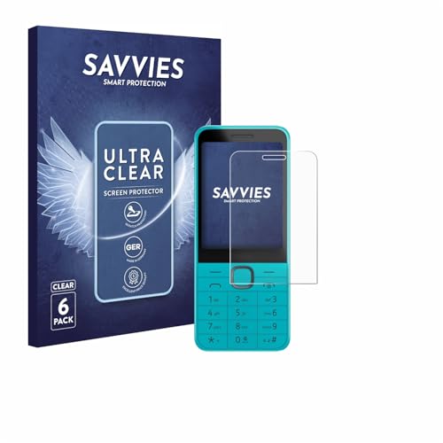 savvies Protector Pantalla para Nokia 235 4G (2024) (6 Unidades) Película Ultra Transparente