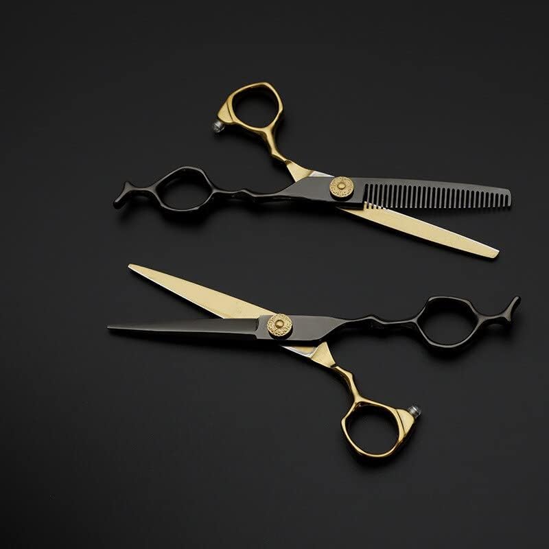 Barber Scissors Hair Cutting, 6 Inches Professional for Hairdresser Hairdressing Accessories Thinning Shears Barbershop for