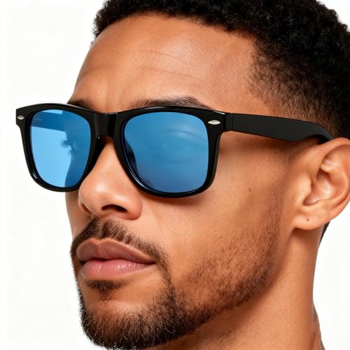 Image of FEISEDY Classic Square Retro Polarized Sunglasses Women Men 80s Sun Glasses Trendy UV400 B1858