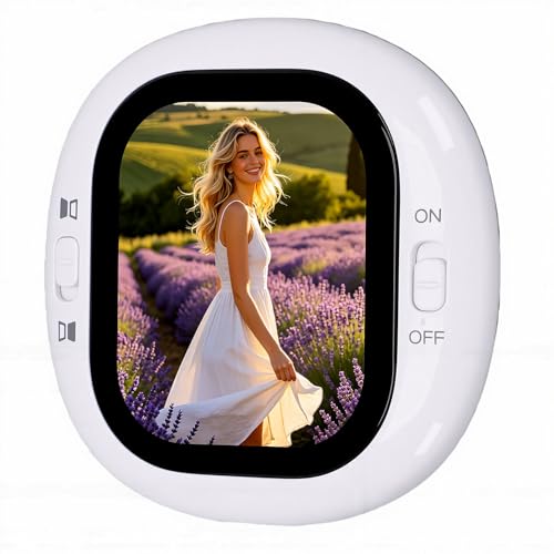 Pantalla compacta de 2,1 pulgadas para hacer vlogs en la calle monitorizando la cámara trasera