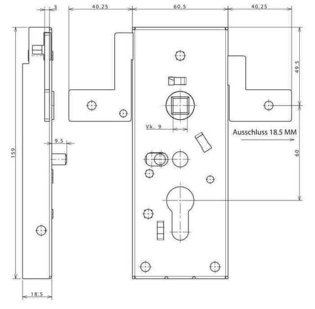 Nemef 1846/42 serrure de garage