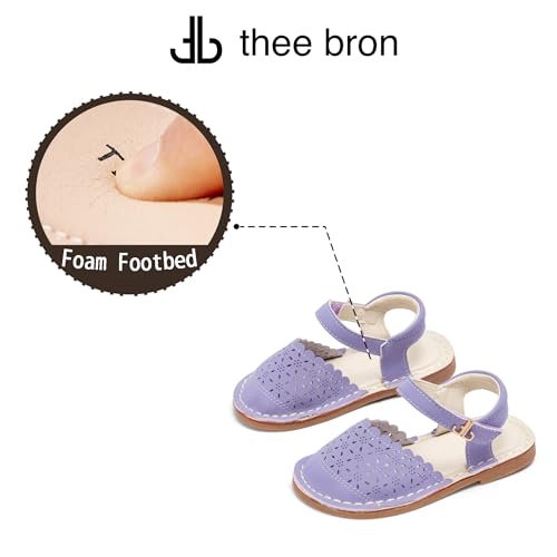 Image of THEE BRON Toddler Girls Espadrilles Sandals Hollow Out Rustic Dress Shoes