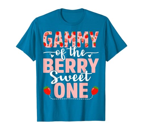 Gammy of The Berry Sweet One Birthday Strawberry Gammy T-Shirt, Men, Sapphire Blue, Large