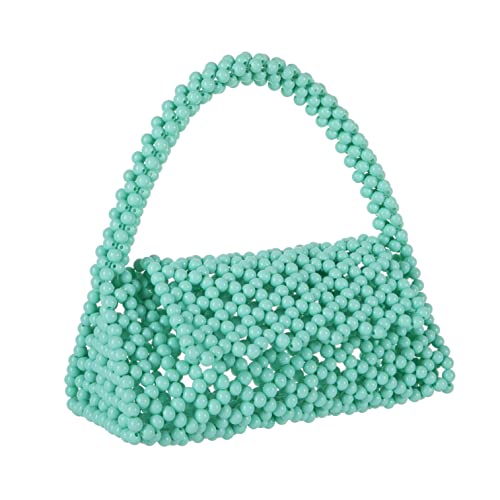 Image of YUSHINY Candy Color Acrylic Beaded Hollow Handbag Evening Clutch Triangle Bags for Wedding Party | Acrylic