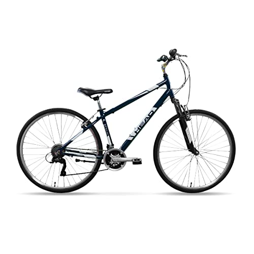 HEAD Bikes Strada Microshift Comfort Bike, 700c, Large, Navy