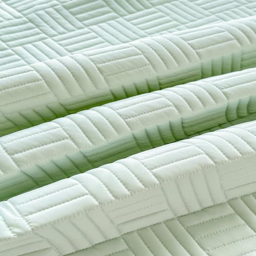 Falda de cama fresca y suave sabanas bajeras decoracion verde para single 7