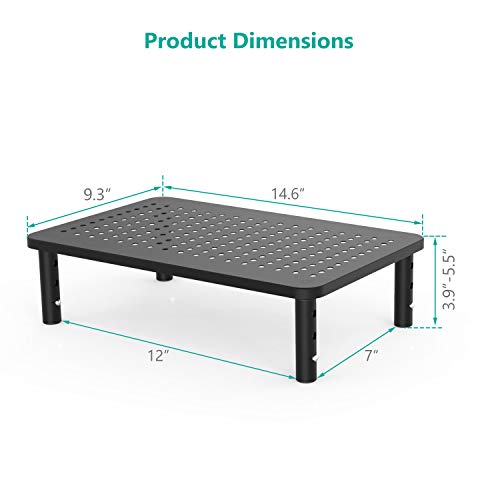 image for WALI Monitor Stand Riser for Computer, Laptop, Printer, Notebook and A