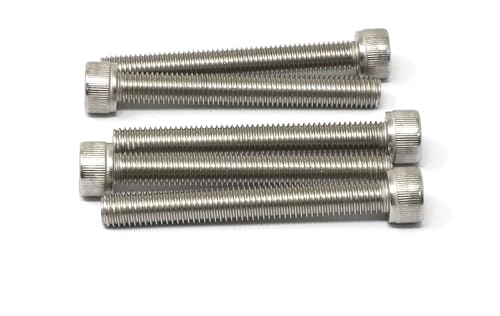 Image of iexcell 5 Pcs M10 x 80mm Thread Pitch 1.5 mm Stainless Steel 304 Hex Socket Head Cap Screws Bolts Kit