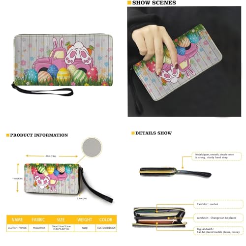 Coldinair Easter Handbag Tote Bag for Women Ladies Top Handle Purse and Wallet Set Leather Tote Purse for Women3