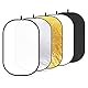 NEEWER 5 in 1 Reflektor 40x60/100x150cm Lichtreflektor für Fotografie, Tragbarer Faltbarer Multi Disc mit Tasche - Transluzent, Silber, Gold, Schwarz, Weiß Diffusor für Studio und Außenbeleuchtung