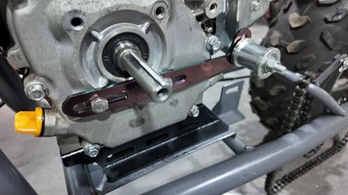 Image of Iridescent Mirror Finish Steel Chain Tensioner Adjuster w /Roller for Predator 212cc 196cc GX160 GX200 for Coleman CT200U Baja DB30 BT200X Doodlebug Mini Bikes Go Karts
