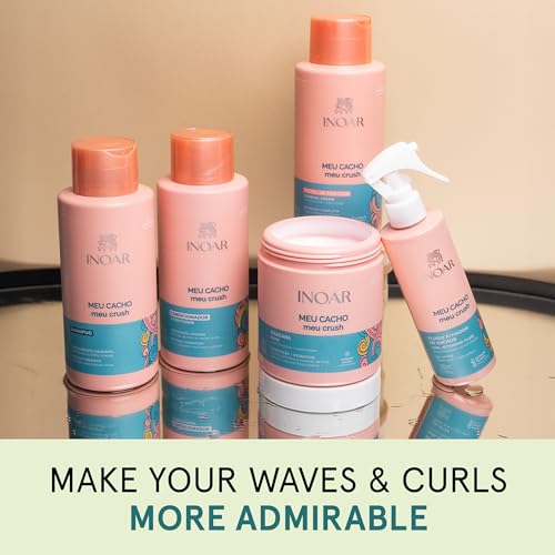 Inoar, Meu Cacho, Meu Crush – Creme de Pentear, Define Cachos, Hidrata e Controla o Frizz, Com Óleos Naturais e Vitaminas - 500ml Inoar, Meu Cacho, Meu Crush – Creme de Pentear, Define Cachos, Hidrata e Controla o Frizz, Com Óleos Naturais e Vitaminas - 500ml - Imagem 5