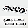 VARGTR 4 Pack Car Air Conditioner Dash Button Repair Kit, Replacement Stickers for Fixing Ruined Faded A/C Control Buttons,Fits for 07-14 GM Vehicles
