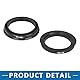 A ABSOPRO 4 Stück Naben Zentrierte Ringe 73.1mm bis 56.1mm Kunststoff Schwarz