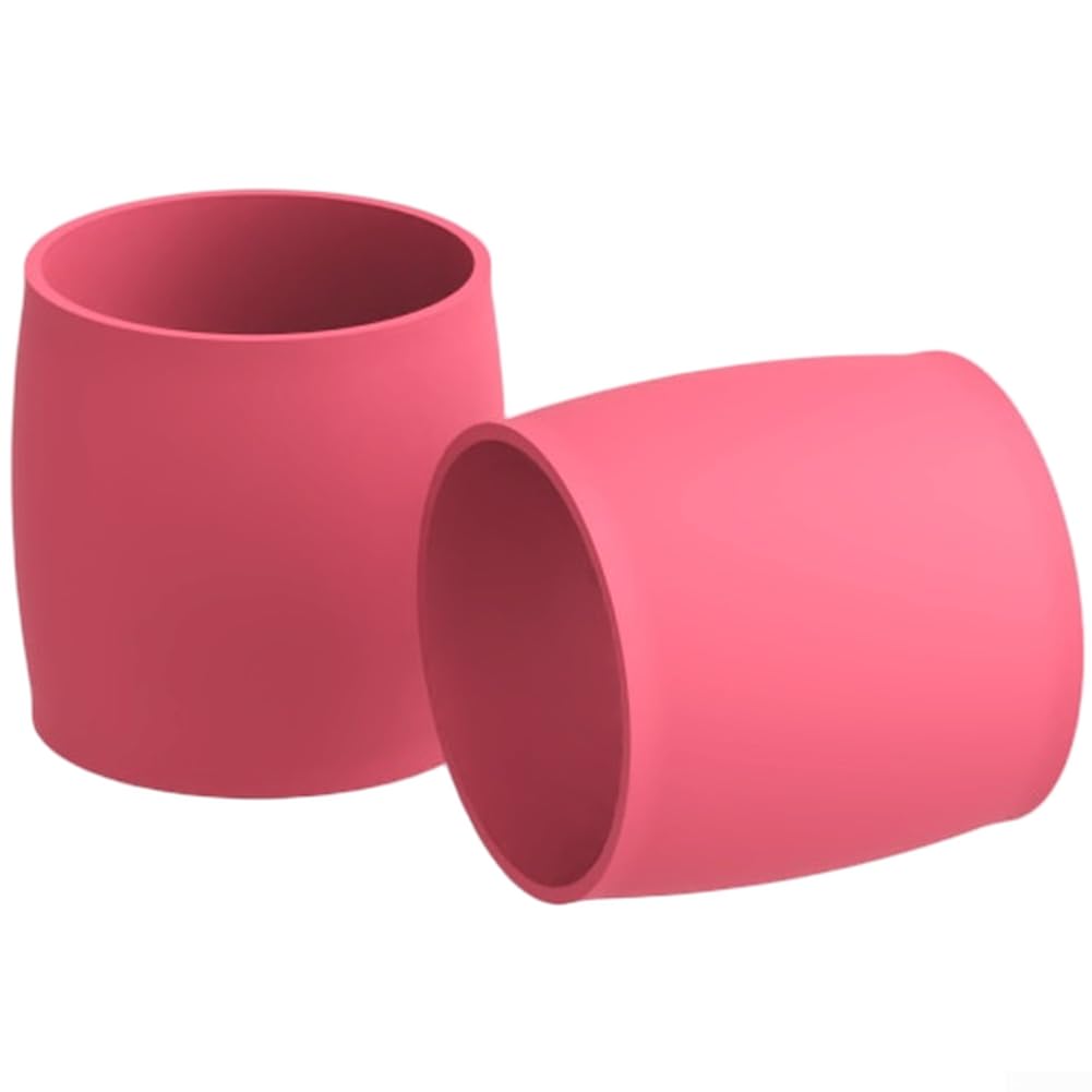 Road For Bike Handlebar Tape End Rings, Silicone Bar Retainers with Quick Install Grip Fixers, Elastic Handlebar Finishers for 25mm to 32mm For Bars(Pink)